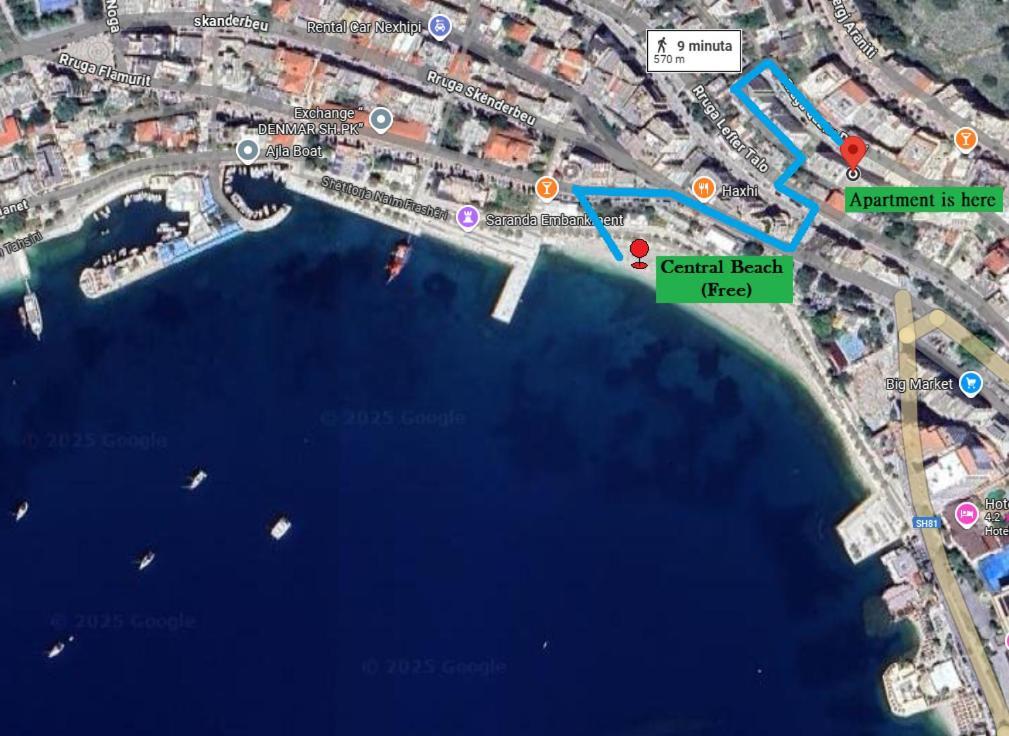 Your Comfy Apartment Sarandë Exteriör bild